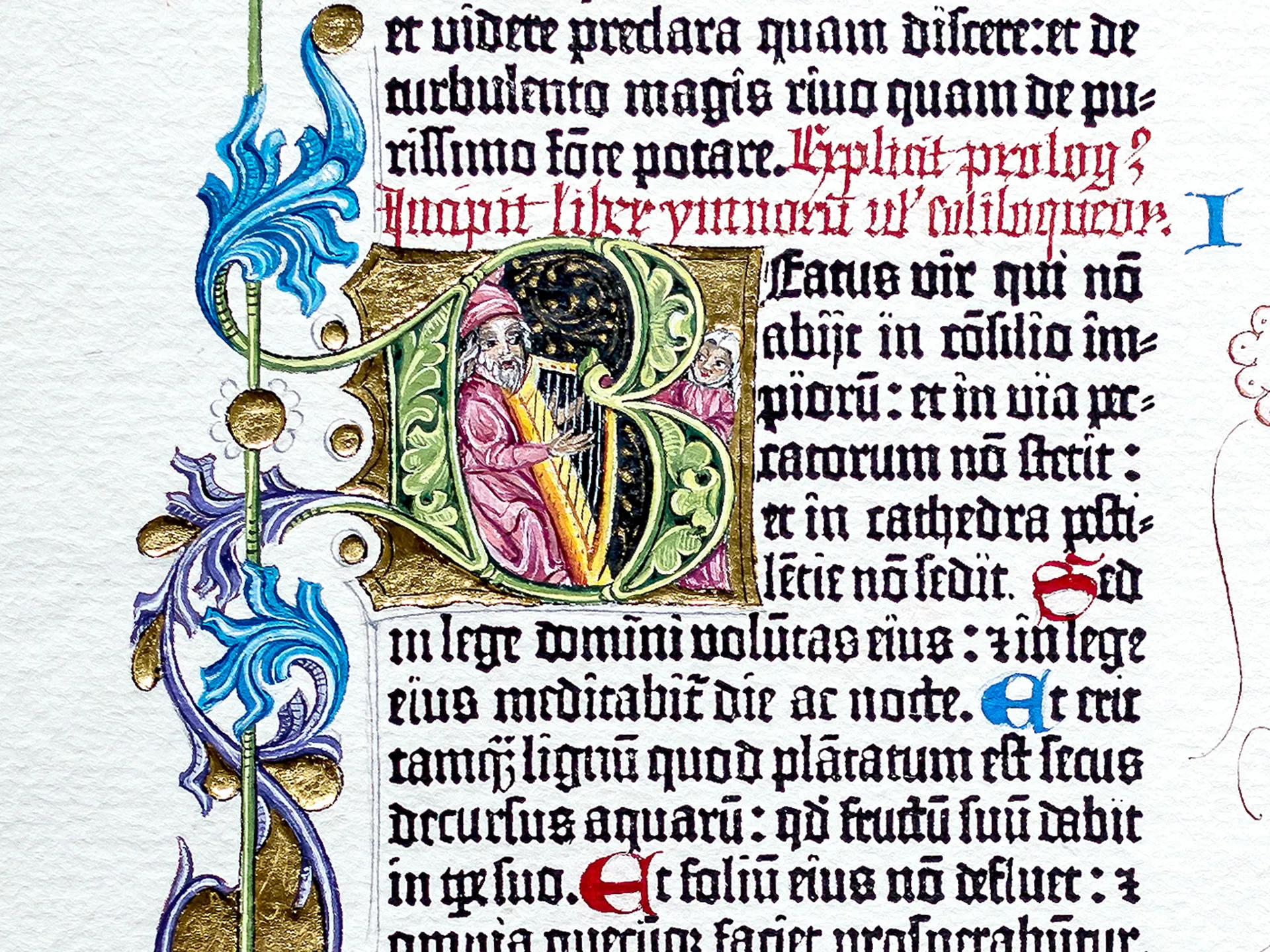 Psalm 1-4, Berlin Gutenberg Bible